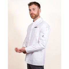 Le Chef Prep kuchařský rondon dlouhý rukáv bílý