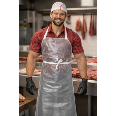 Denny´s DP16 řeznická zástěra gumová zástěra pánská i dámská průhledná