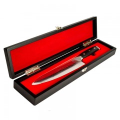 MARMITON Katsu japonský damaškový nůž 20cm rukojeť G10 dřevěná krabička