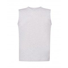JHK pánské tričko bez rukávů bavlna Ash Melange