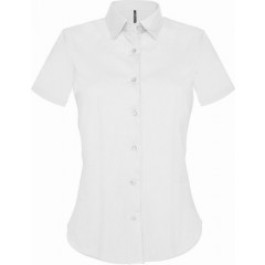 Kariban K532 dámská košile s krátkým rukávem strečová bílá