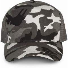 Kariban KP137 kšiltovka Camouflage - barva kamufláž šedá