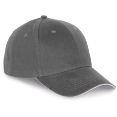 Kariban K-Up KP185 6 panelová sandwich kšiltovka šedá Dark Grey