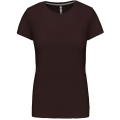 Kariban K380 dámské tričko krátký rukáv tmavě hnědá