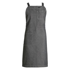 Kentaur Rock Crossback pracovní zástěra s křížovým vázáním černá denim