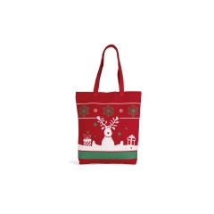 Kimood nákupní taška s vánočními vzory Cherry Red