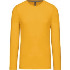 Kariban K359 pánské tričko dlouhý rukáv žlutá