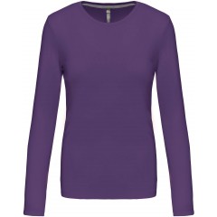 Kariban K383 dámské tričko dlouhý rukáv fialová