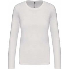 Kariban K383 dámské tričko dlouhý rukáv bílá