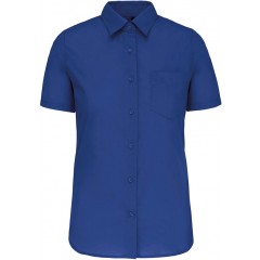 Kariban K548 dámská košile krátký rukáv modrá
