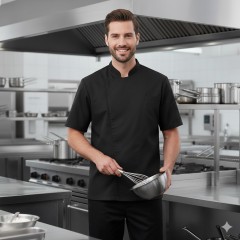 Giblor´s Thiago kuchařský rondon pánský krátký rukáv - barva černá