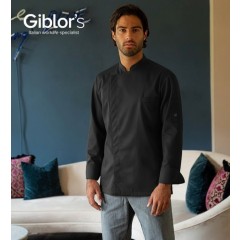 Giblor´s Vincent kuchařský rondon pánský dlouhý rukáv černý
