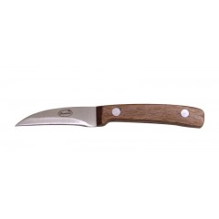 Nůž loupací s dřevěnou rukojetí 6cm - materiál nerez