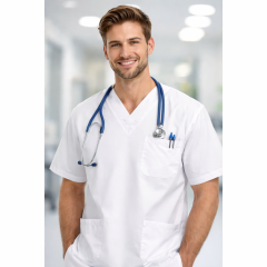 JHK Porto pánská i dámská zdravotnická halena bílá