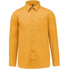 Kariban K545 pánská košile s dlouhým rukávem žlutá