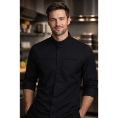 Kentaur 25236 kuchařský rondon pánský s dlouhým rukávem černý