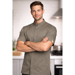 Karlowsky Green-Generation kuchařský rondon krátký rukáv pánský dámský Sage