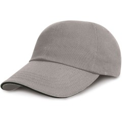 Result Headwear RC024XP 6 panelová nízkoprofilová sandwich kšiltovka šedá/černá
