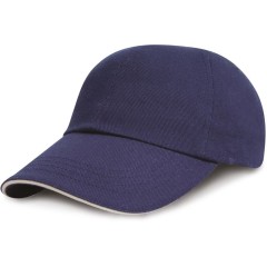 Result Headwear RC024XP 6 panelová nízkoprofilová sandwich kšiltovka tmavě modrá/bílá