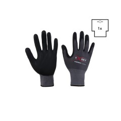 Rossini pracovní rukavice Nylon-Spandex Nitrilová mikropěna černé