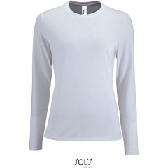 SOL’S Imperial LSL Dámské tričko s dlouhým rukávem White