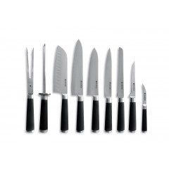 Hendi 975770 kuchařská sada nožů 9 dílů v brašně - barva černá