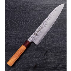 Sakai Takayuki Gyuto 33 vrstev damaškový japonský kuchařský nůž 21cm dřevo zelkova