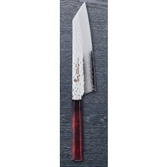 Sakai Takayuki Nanairo Kengata Gyuto japonský damaškový nůž 19cm VG10 rukojeť ABSoctagonal