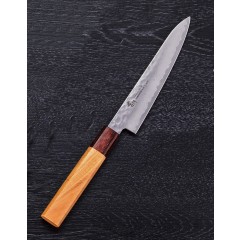 Sakai Takayuki Petty 33 vrstev damaškový japonský kuchařský nůž 15cm dřevo zelkova