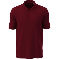 Stedman pánská polokošile Lux krátký rukáv 100% bavlna vín. červená Bordeaux