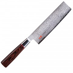 Suncraft Nakiri japonský damaškový kuchařský nůž 16cm Pakkawood