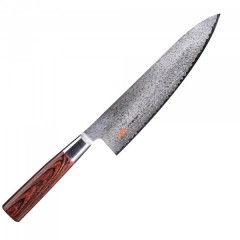 Suncraft japonský damaškový kuchařský nůž 20cm Pakkawood