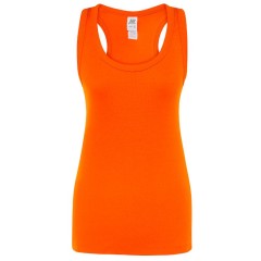 JHK Aruba Tsularb dámské tílko 100% bavlna racer styl - barva oranžová