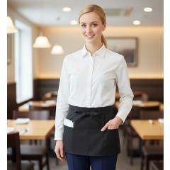 Číšnická zástěra Denny´s se 3 kapsami - barva tmavě hnědá